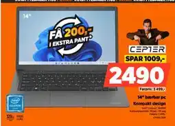 POWER 14 bærbar pc, NOK 2490 tilbud