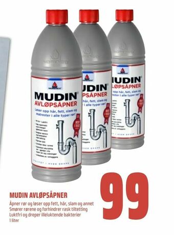 Obs Bygg Mudin avløpsåpner tilbud