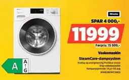 POWER Vaskemaskin SteamCare-dampsystem tilbud