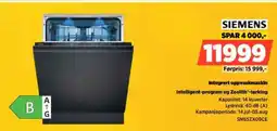POWER SIEMENS Integrert oppvaskmaskin tilbud