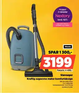 POWER MIELE Støvsuger Kraftig sugeevne møter komfortdesign tilbud