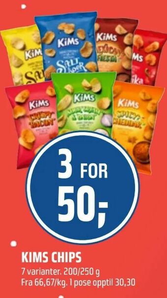 Coop Obs Kims chips tilbud