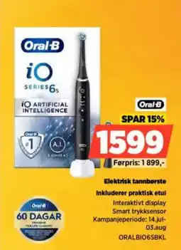 POWER ORAL-B Elektrisk tannbørste Inkluderer praktisk etui tilbud
