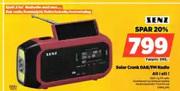 POWER Solar Crank DAB/FM Radio tilbud