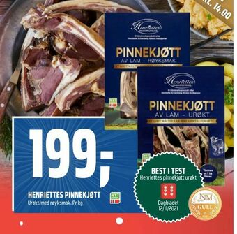 Coop Obs Henriettes pinnekjøtt tilbud