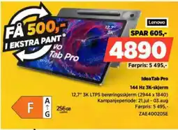 POWER LENOVO IdeaTab Pro tilbud