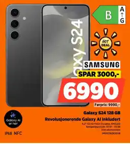 POWER SAMSUNG Galaxy S24 128 GB Revolusjonerende Galaxy Al inkludert tilbud