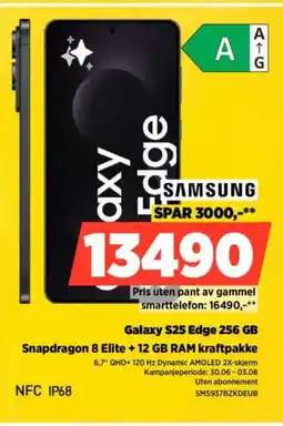 POWER SAMSUNG Galaxy S25 Edge 256 GB tilbud