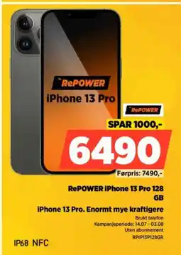 POWER iPhone 13 Pro. Enormt mye kraftigere tilbud