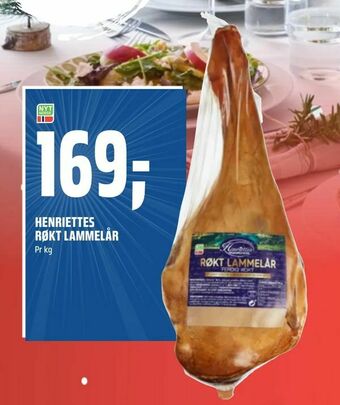 Coop Obs Henriettes røkt lammelår tilbud