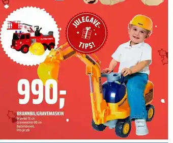 Coop Obs Brannbil/gravemaskin tilbud