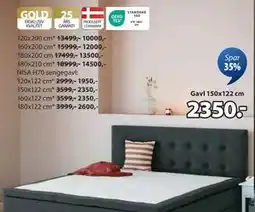 JYSK NISA H70 sengegavl, NOK 2350 tilbud
