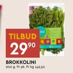 Coop Mega BROKKOLINI, NOK 29.9 tilbud