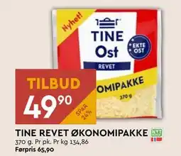 Coop Mega TINE REVET ØKONOMIPAKKE, NOK 49.9 tilbud
