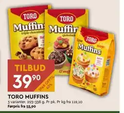 Coop Mega TORO MUFFINS, NOK 39.9 tilbud