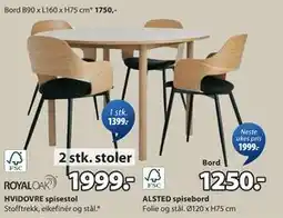 JYSK ALSTED spisebord tilbud