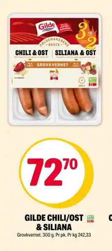 Coop Extra GILDE CHILI/OST & SILIANA, NOK 72.7 tilbud