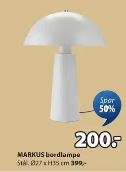 JYSK MARKUS bordlampe, NOK 200 tilbud
