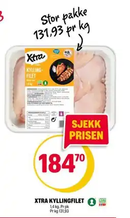 Coop Extra XTRA KYLLINGFILET, NOK 184.7 tilbud