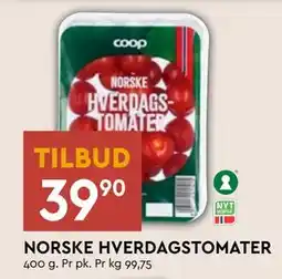 Coop Mega NORSKE HVERDAGSTOMATER, NOK 39.9 tilbud