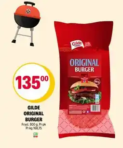 Coop Extra GILDE ORIGINAL BURGER, NOK 135 tilbud