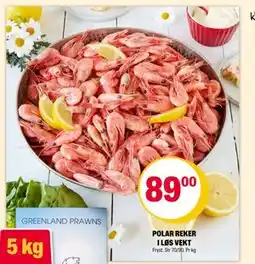 Coop Extra POLAR REKER I LØS VEKT, NOK 89 tilbud