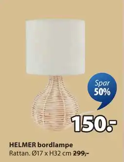 JYSK HELMER bordlampe, NOK 150 tilbud