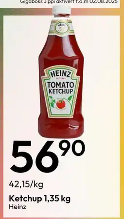Gigaboks Ketchup 1,35 kg, NOK 56.9 tilbud