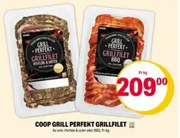 Coop Extra COOP GRILL PERFEKT GRILLFILET, NOK 209 tilbud