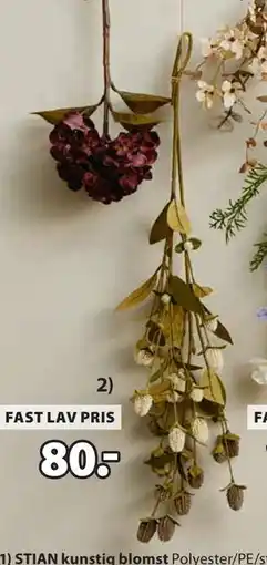 JYSK AUDUN kunstig blomst, NOK 80 tilbud