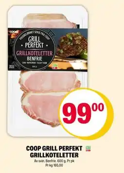 Coop Extra COOP GRILL PERFEKT GRILLKOTELETTER, NOK 99 tilbud