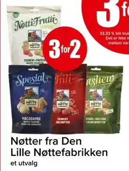 Spar Nøtter fra Den Lille Nøttefabrikken tilbud