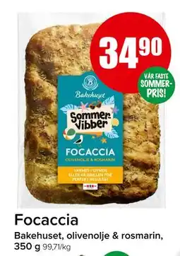 Spar Focaccia, NOK 34.9 tilbud