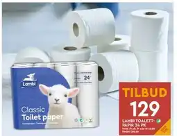 Coop Mega LAMBI TOALETTPAPIR 24 PK, NOK 129 tilbud