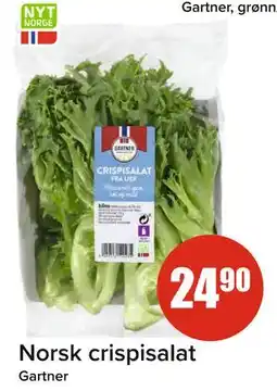 Spar Norsk crispisalat, NOK 24.9 tilbud