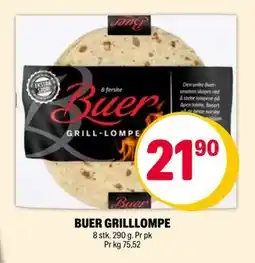 Coop Extra BUER GRILLLOMPE, NOK 21.9 tilbud