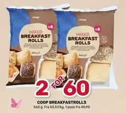 Matkroken COOP BREAKFASTROLLS, NOK 60 tilbud