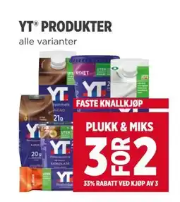 Meny YT PRODUKTER tilbud