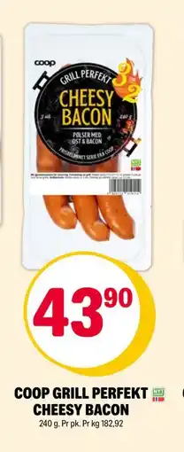 Coop Extra COOP GRILL PERFEKT CHEESY BACON, NOK 43.9 tilbud