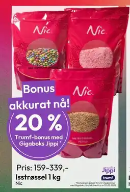 Gigaboks Isstrøssel 1 kg tilbud