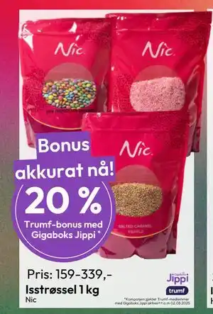 Gigaboks Isstrøssel 1 kg tilbud