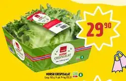 Coop Prix NORSK CRISPISALAT, NOK 29.9 tilbud
