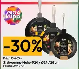 Gigaboks Stekepanne Maku Ø20 / Ø24 / 28 cm tilbud