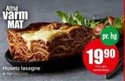 Spar Husets lasagne, NOK 19.9 tilbud