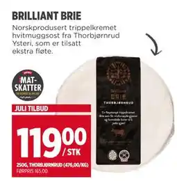 Meny BRILLIANT BRIE, NOK 119 tilbud