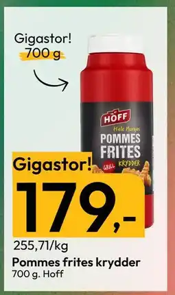 Gigaboks Pommes frites krydder, NOK 179 tilbud