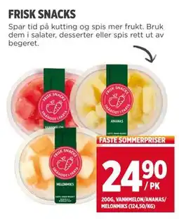 Meny FRISK SNACKS, NOK 24.9 tilbud