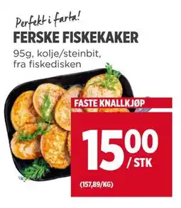 Meny FERSKE FISKEKAKER, NOK 15 tilbud