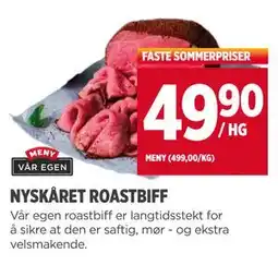 Meny NYSKÅRET ROASTBIFF, NOK 49.9 tilbud