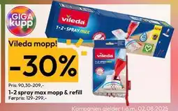 Gigaboks 1-2 spray max mopp & refill tilbud